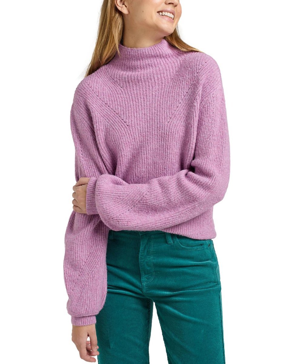 Sweter Lee HIGH NECK KNIT 112338989 LV33HGA39 Plum XS