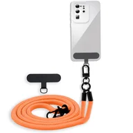 Etui i futerały do telefonów - Łańcuszek Cadorabo do telefonu Huawei P30 LITE w kolorze ORANGE - Etui na telefon komórkowy z regulowanym paskiem do zawieszenia na szyi - miniaturka - grafika 1