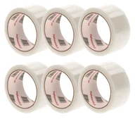 Dekoratorstwo - Zestaw 6 rolek TAŚMY pakowej CICHEJ bezbarwnej 48mm/60m - miniaturka - grafika 1