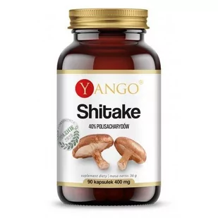 Yango Shitake ekstrakt 90 kaps 450 mg 1870 - Zdrowa żywność - miniaturka - grafika 1
