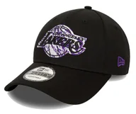 Czapki damskie - Czapka z daszkiem NEW ERA LA Lakers Infill Black 9FORTY - miniaturka - grafika 1