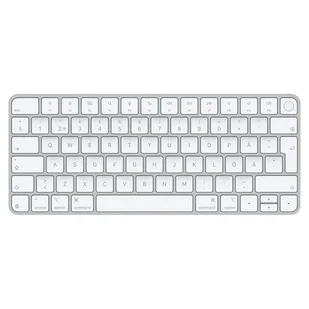 Apple Magic klawiatura Uniwersalne USB + Bluetooth QWERTY Szwecki Srebrny, Biały - Klawiatury - miniaturka - grafika 1