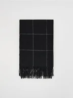 Czapki męskie - Reserved - Szalik z dodatkiem wiskozy - czarny - miniaturka - grafika 1