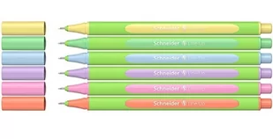 Cienkopis SCHNEIDER LINE-UP PASTEL, 0,4mm, 6 szt, pudełko z zawieszką - mix kolorów - Cienkopisy - miniaturka - grafika 1