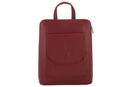 Torebki damskie - Barberini's, Plecak / listonoszka damska 2w1, Casual, czerwona - miniaturka - grafika 1