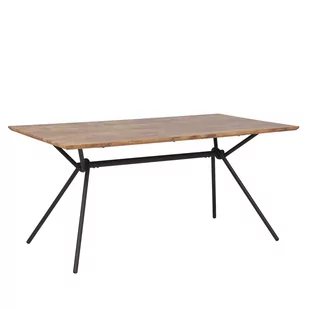Beliani Stół do jadalni 160 x 90 cm ciemne drewno AMSTERDAM - Stoły - miniaturka - grafika 1