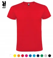 Koszulki męskie - T-shirt Koszulka Męska Przewiewna Bawełna 100% Roly Atomic 6424 Czerwona L - miniaturka - grafika 1