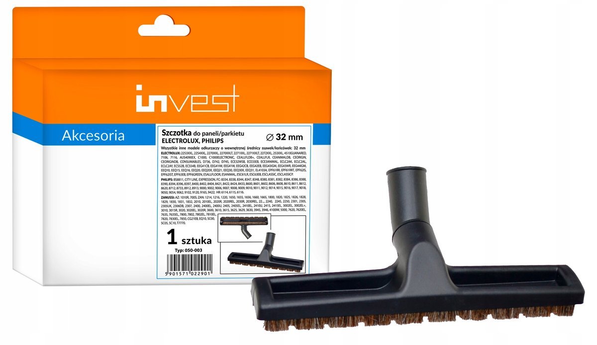 Ssawko-szczotka z naturalnym włosem panel parkiet ELECTROLUX AEG PHILIPS 32