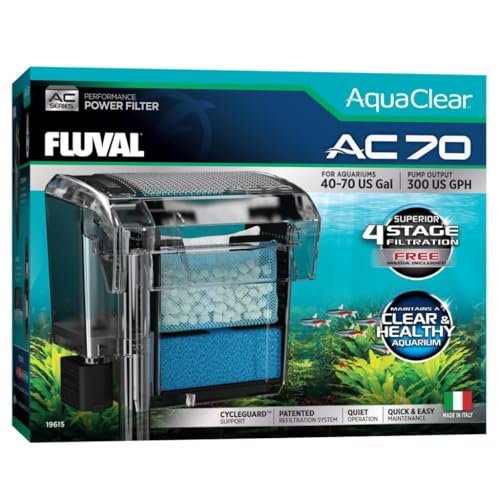 Fluval AquaClear AC70 filtr plecakowy do akwarium, 1135 lph