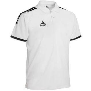 Koszulki sportowe męskie - Koszulka piłkarska polo męska Select POLO Monaco biała - grafika 1