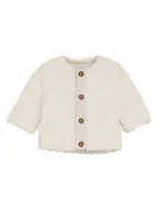 Bluzy i sweterki niemowlęce - Noppies Kurtka polarowa w kolorze kremowym - miniaturka - grafika 1