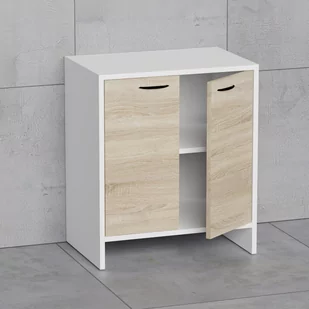 Szafka łazienkowa komoda dąb sonoma - Szafki łazienkowe - miniaturka - grafika 1