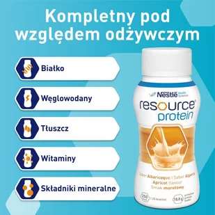 Nestle 8x Resource Protein smak morelowy 200 ml - Żywienie medyczne - miniaturka - grafika 2