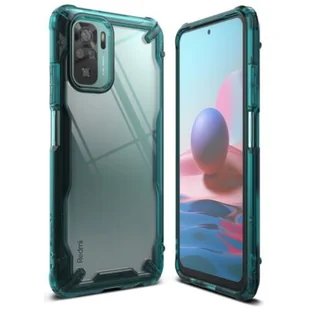 Rearth Etui Ringke Fusion X do Xiaomi Redmi Note 10 / 10s, turkusowe 8809785457373 - Etui i futerały do telefonów - miniaturka - grafika 1