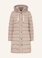 Płaszcze damskie - Fuchs Schmitt Płaszcz Pikowany Ze Sztucznym Futrem beige - miniaturka - grafika 1