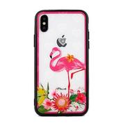Etui i futerały do telefonów - Beline Etui Hearts iPhone X/Xs wzór 3 clear (pink flamingo) - miniaturka - grafika 1