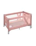 Łóżeczka i kojce - Espiro Łóżeczko turystyczne Simple 08 Pink - miniaturka - grafika 1