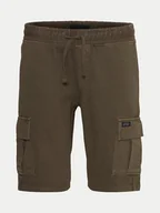 Spodenki męskie - Blend Szorty materiałowe 20716745 Brązowy Regular Fit - miniaturka - grafika 1