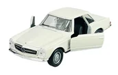 Samochody i pojazdy dla dzieci - Welly Old Timer 1963 Mercedes 230Sl Pagoda W113 Biały 1:34 Samochód Nowy Metalowy Model - miniaturka - grafika 1