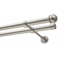 Karnisze - Karnisz DECASTYL Fi podwójny 320 cm Chrom Satyna - miniaturka - grafika 1