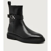 Botki damskie - Calvin Klein Skórzane botki - miniaturka - grafika 1