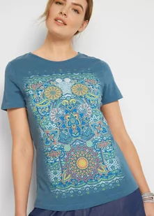 T-shirt z nadrukiem - bonprix - Koszulki i topy damskie - miniaturka - grafika 1