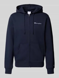 Bluza rozpinana z wyhaftowanym logo - Bluzy męskie - miniaturka - grafika 1
