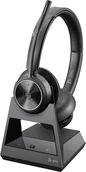 Słuchawki - Poly Savi 7320 UC Stereo Microsoft Teams Certified DECT 1880-1900 MHz Headset EMEA 8L553AA - miniaturka - grafika 1