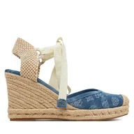 Espadryle damskie - Espadryle Guess FLJCYR DEN04 Niebieski - miniaturka - grafika 1