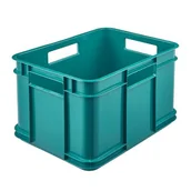 Pojemniki przemysłowe - Pojemik Bruno Eco-Line Euro-Box M 35 x 27 x 22 cm 16 l niebieski - miniaturka - grafika 1
