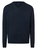 Swetry męskie - Andrew James - Sweter męski z dodatkiem kaszmiru, niebieski - miniaturka - grafika 1