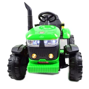 Mega Traktor Na Akumulator Z Przyczepą Zielony /hl3388 - Pojazdy elektryczne dla dzieci - miniaturka - grafika 7