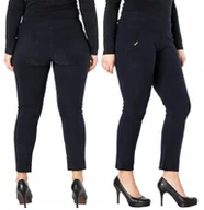 Spodnie damskie - Eleganckie Spodnie Cygaretki Damskie F881-2 XL/XXL - miniaturka - grafika 1