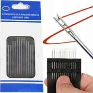Pasmanteria - IGŁY SAMONAWLEKAJĄCE ZESTAW 12 SZTUK BOCZNE ŁATWE DO SZYCIA RĘCZNEGO TKANIN - miniaturka - grafika 1