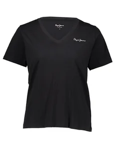 Pepe Jeans Koszulka w kolorze czarnym - Koszulki i topy damskie - miniaturka - grafika 1