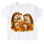 Koszulki dla dziewczynek - Koszulka z jeżem na Dzień Jeża - wzór jeże52 - miniaturka - grafika 1