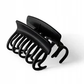 Ozdoby do włosów - Klamra do włosów Szczęka Spinka podwójne zęby Czarna mocna - miniaturka - grafika 1