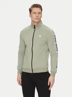 Bluzy męskie - Guess Bluza Z2YQ12 K6ZS1 Zielony Regular Fit - miniaturka - grafika 1