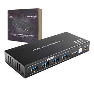 Switch KVM USB + HDMI 2/1 Spacetronik SPH-KVM23 - Przełączniki KVM - miniaturka - grafika 1
