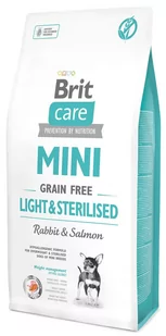 Brit Care Mini Light&Sterilised Rabbit&Salmon 2 kg - Sucha karma dla psów - miniaturka - grafika 2