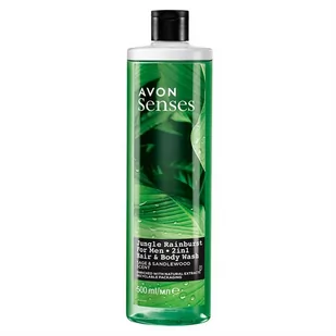 Avon, Żel pod prysznic Jungle Rainburst Szałwia, 500 ml - Kosmetyki do kąpieli - miniaturka - grafika 1