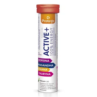 Protego Active + 100% Energy, 20 tabletek musujących - Witaminy i minerały - miniaturka - grafika 1
