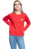 Bluzy damskie - WRANGLER CREW SWEAT LOLLIPOP RED W6Z1HYXSK 112130859 - Wrangler - miniaturka - grafika 1