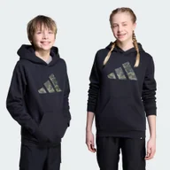 Odzież sportowa dziecięca - Bluza z kapturem dla dzieci z grafiką moro - miniaturka - grafika 1