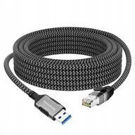Pozostałe akcesoria sieciowe - KABEL LAN SIECIOWY USB 3.0 DO RJ45 WBUDOWANA KARTA SIECIOWA 1000Mb/s 2m - miniaturka - grafika 1