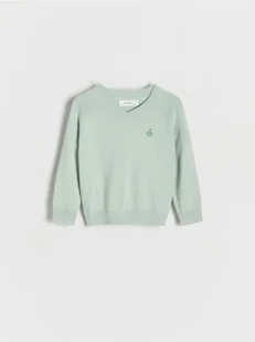Reserved - Sweter z wiskozą - jasnozielony - Bluzy i sweterki niemowlęce - miniaturka - grafika 1