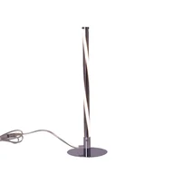 Lampy stojące - Näve Lampa stołowa LED Swirl w chromie - miniaturka - grafika 1