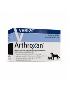 Vebiot Arthroxan Preparat Dla Psa i Kota Wspomagający Prawidłowy Rozwój Kośćca i Funkcjonowanie Układu Ruchu 60 Tabletek - Suplementy i witaminy dla kotów - miniaturka - grafika 1