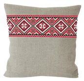 Pasmanteria - Haft krzyżykowy - Zestaw do haftu - Poduszka lniana etniczna I - miniaturka - grafika 1