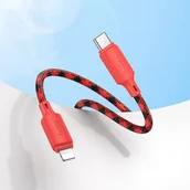 Kable USB - Kabel USB C do Lightning Hoco PD 27W 1 m X116 gradient czerwony - miniaturka - grafika 1